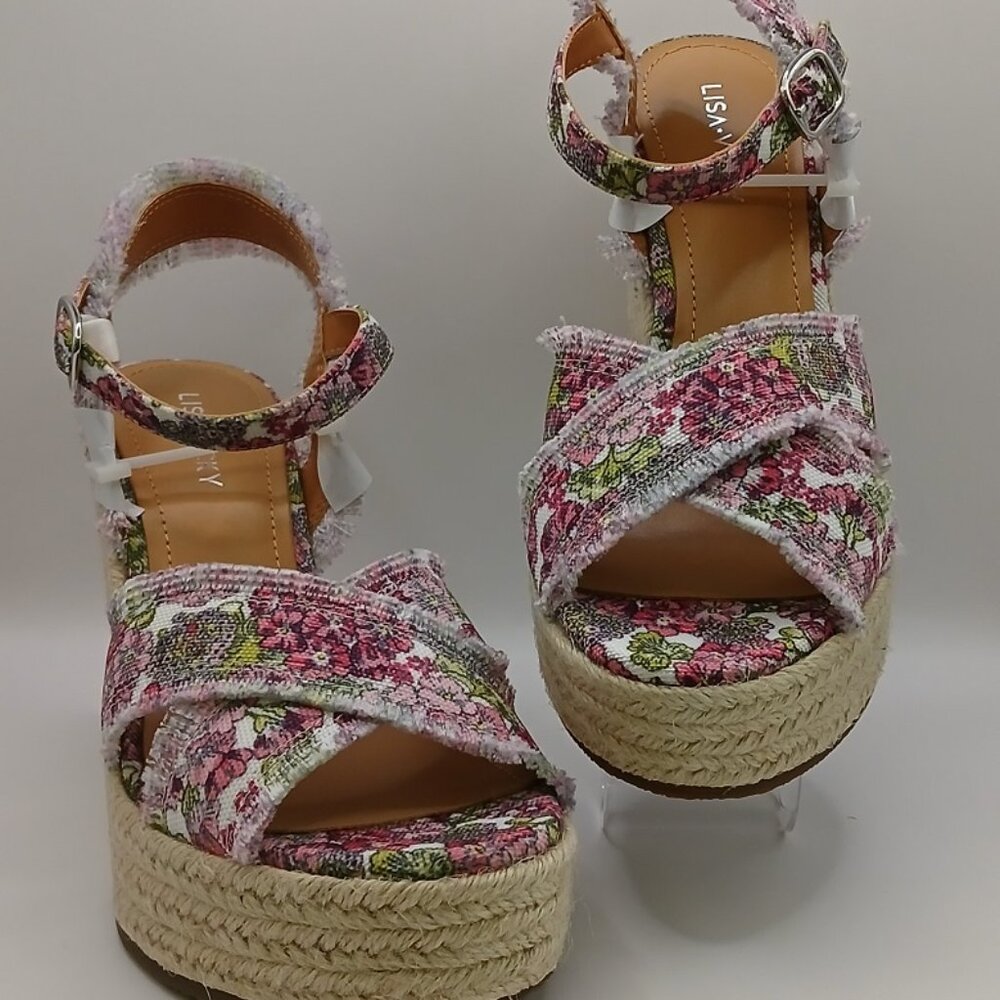 Lisa Vicky Glee Espadrille Wedge Sandals